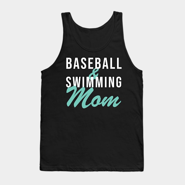 Baseball and Swimming Mom Baseball Mom Swim Tank Top by PodDesignShop